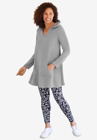 Woman Within Plus Size Pocket Hoodie Sweatshirt in Saudi Arabia
