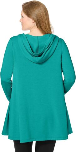 Woman Within Plus Size Pocket Hoodie Sweatshirt in Saudi Arabia