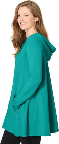 Woman Within Plus Size Pocket Hoodie Sweatshirt in Saudi Arabia