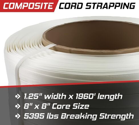 منتجات mytee 1-1/4 "x1960 'لفة ربط الحبل المركب 8" x8 "الحجم الأساسي - 5700 رطل القوة - مثابرة عالية poly poly corp in Saudi Arabia