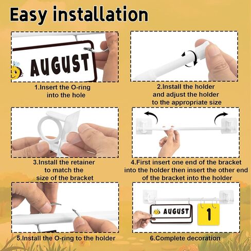 96pcs Bee Classroom Bunendar Bulletin Board for teacher ، Flip Flip Fludar مع حامل للزخرفة المدرسية ، التقويم القابل للتعديل ، مستلزمات ديكور المنزل الابتدائية in Saudi Arabia
