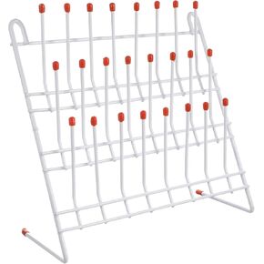 أنبوب تجفيف أنبوب المختبر المكون من 24 موقعًا ، حامل تجفيف ، حامل تجفيف قوي للتجفيف للزجاجات ومعدات المختبر in Kuwait