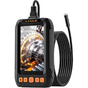 Endoscope with Light, 1080P HD Borescope with 8 Adjustable LEDs, 4.3" Inspection Camera with 16.4ft Semi-Rigid Cable, 8mm IP67 Waterproof Lens-Father's Day Gift&Cool Gadgets for Men in Kuwait