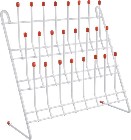 أنبوب تجفيف أنبوب المختبر المكون من 24 موقعًا ، حامل تجفيف ، حامل تجفيف قوي للتجفيف للزجاجات ومعدات المختبر in Kuwait