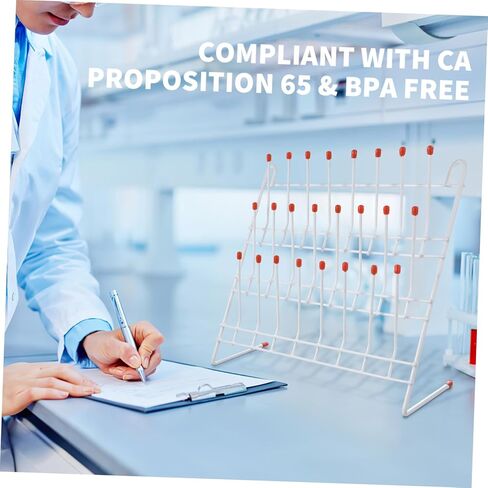 أنبوب تجفيف أنبوب المختبر المكون من 24 موقعًا ، حامل تجفيف ، حامل تجفيف قوي للتجفيف للزجاجات ومعدات المختبر in Kuwait