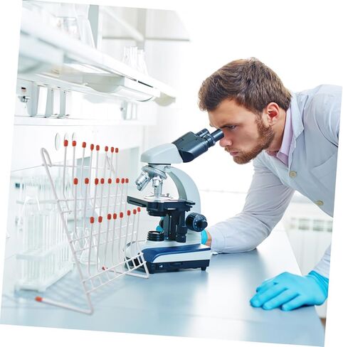 أنبوب تجفيف أنبوب المختبر المكون من 24 موقعًا ، حامل تجفيف ، حامل تجفيف قوي للتجفيف للزجاجات ومعدات المختبر in Kuwait