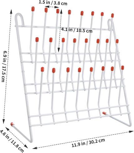 Amosfun Laboratory Test Tube Drying Rack Holder for Efficient Tube Drying Lightweight Design for Schools Research Institutes and Scientific Labs in Saudi Arabia