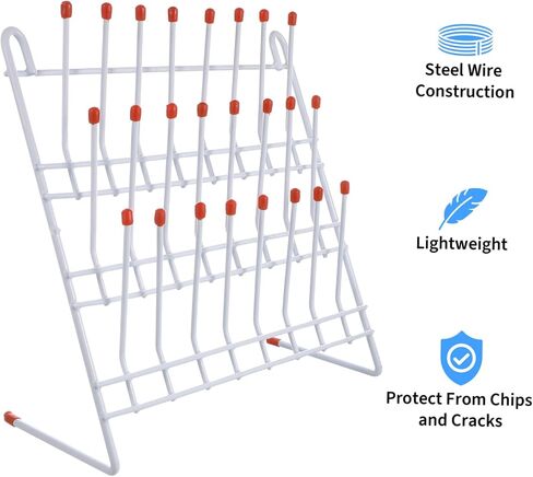 Amosfun Laboratory Test Tube Drying Rack Holder for Efficient Tube Drying Lightweight Design for Schools Research Institutes and Scientific Labs in Saudi Arabia