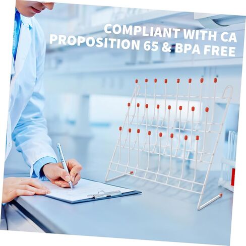 Amosfun Laboratory Test Tube Drying Rack Holder for Efficient Tube Drying Lightweight Design for Schools Research Institutes and Scientific Labs in Saudi Arabia