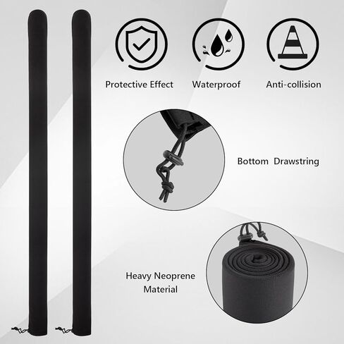 48 and 59 Inch Boat Trailer Guide Pole Cover,Neoprene Boat Trailer Guide Protective Covers,Heavy Duty Marine Trailer Guide Poles Cover for Jet Ski Boat Sailboat Trailer (2 Pcs) in Kuwait