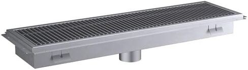 حوض أرضي مع صر ، مصفاة مقاوم مقاس 14 مقاييس ، 12 × 42 بوصة ، سلة مصفاة على طراز المترو ، سلة مصفاة قابلة للإزالة in Kuwait