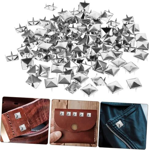 Veemoon 100pcs زخرفة مخلب الأزرار المسامير لأكياس الملابس DIY صياغة سهلة لربط تصميم رائع بارد دائم مقاومة in Saudi Arabia