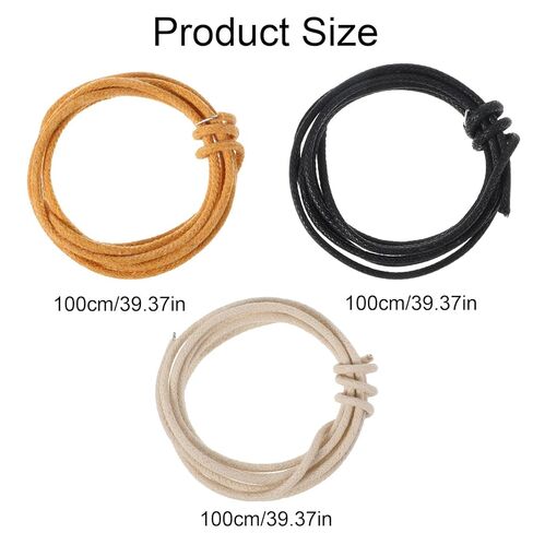 3 PCS باكس القماش سلك كهربائي غويار مغطاة سلك الغيتار مضفر شمعي على طراز خمر 1M كل ماصة 3.3 قدم الأسلاك الأسلاك البيضاء الصفراء الأسود لأسلاف ترقيات كهربائية طراز خمر على الطراز القديم in Kuwait