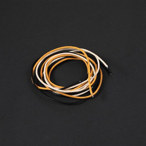 3 PCS باكس القماش سلك كهربائي غويار مغطاة سلك الغيتار مضفر شمعي على طراز خمر 1M كل ماصة 3.3 قدم الأسلاك الأسلاك البيضاء الصفراء الأسود لأسلاف ترقيات كهربائية طراز خمر على الطراز القديم in Kuwait