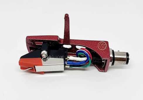 Red Headshell ، Mount ، Cartridge and Stylus ، الإبرة الإهليلجية لـ Kenwood KD-2070 ، KD-5077 ، KD-550 ، KD-3100 ، KD-2055 ، L07D ، KD-3077 ، KD-600 ، KD-500 ، PU-400 in Saudi Arabia