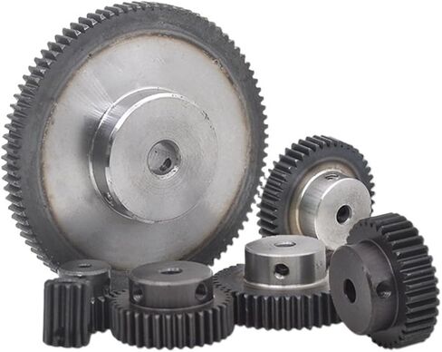 Gear Teeth Spiral Bevel Gear 1 Pcs 1M Spur Gear 16T Carbon Steel Material Blackening Bore Size 4/5/6/6.35/7/8mm(6.35mm) in Saudi Arabia