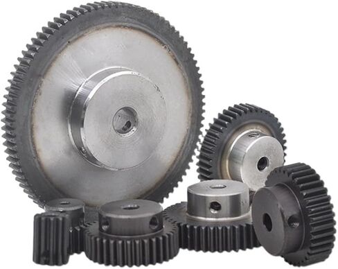 ترس الأسنان السومية التروس 1 mcs 1m 18T تحفيز العتاد الحجم 4/5/6/6.35/7/8mm مادة الصلب الكربوني الأسود (5 مم) in Saudi Arabia
