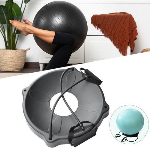 Exercise Ball Base, Ball Chair Stand Base Supplies, Ball Support Ball Holder Stand for Workout Pilates Outdoor in Saudi Arabia