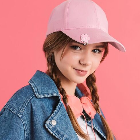 2 PCS Magnetic Golf Hat Clip Pink Flower Flower Markers Golf Ball Markers Clipty Hat Clip مجموعة علامات كرة الجولف الشخصية in Saudi Arabia