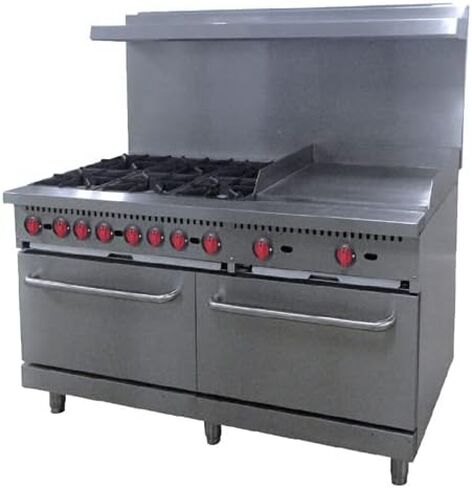 Central Exclusive CR10-G24 60", 6 Burner Gas Range w/ 24" Griddle in Saudi Arabia