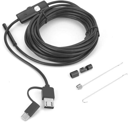 RiToEasysports Long Lasting 3 in 1 Endoscope 5.5 Mm Lens 5m Cable IP67 Waterdes Inspection Camera for Maintenance Workers in Saudi Arabia