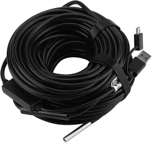 USB Endoscope Inspection Camera 720P HD Flexible Snake Tube with 6 LED Lights for Android Smartphones 20 Meter Length 5.5mm Diameter in Saudi Arabia