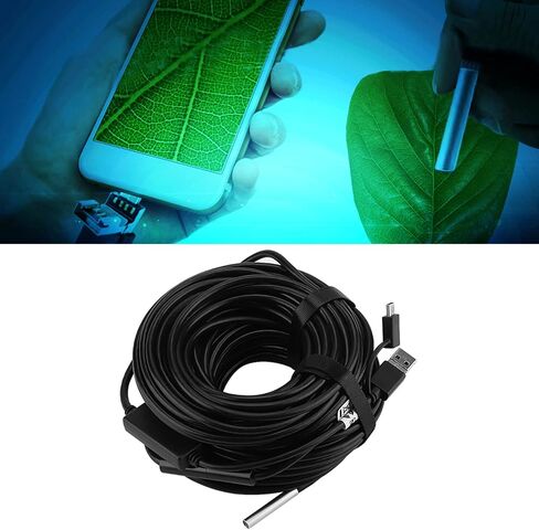 USB Endoscope Inspection Camera 720P HD Flexible Snake Tube with 6 LED Lights for Android Smartphones 20 Meter Length 5.5mm Diameter in Saudi Arabia