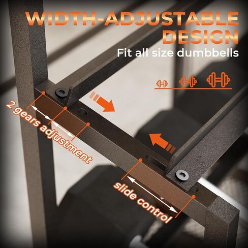 حامل وزن دمبل رف - رف الوزن القابل للتعديل للدمبل ، رف تخزين صالة الألعاب الرياضية للليوغا حصيرة الرغوة kettlebells ، منظم تخزين معدات التمرين مع عجلات in Kuwait