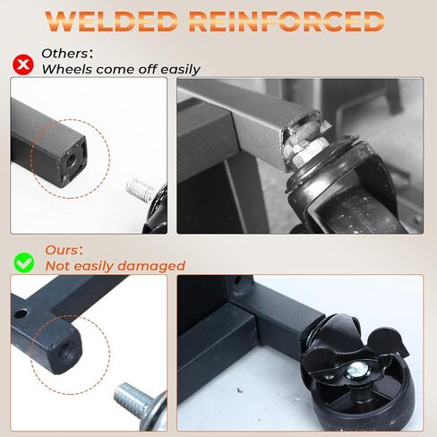 حامل وزن دمبل رف - رف الوزن القابل للتعديل للدمبل ، رف تخزين صالة الألعاب الرياضية للليوغا حصيرة الرغوة kettlebells ، منظم تخزين معدات التمرين مع عجلات in Kuwait