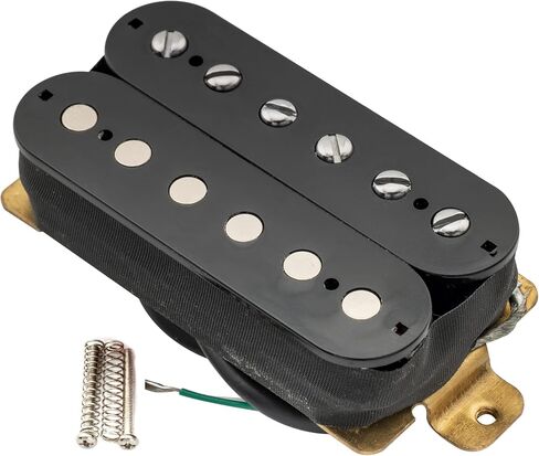 Musiclily Basic 50mm Ceramic Humbucker Double Coil Neck Pickup for Electric Guitar, Black in Saudi Arabia