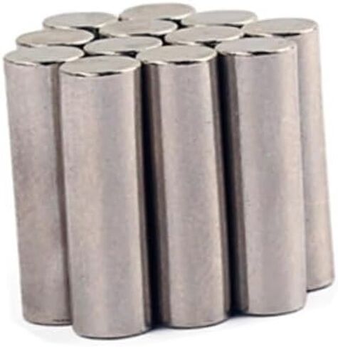FAVOMOTO 60PCS Humbucker Pickup Pole Slugs, Steel 5mm Polepiece Pickup Magnet Slug Rods Polepiece Magnet Rods for Electric Guitar Bass Replacement Parts in Saudi Arabia