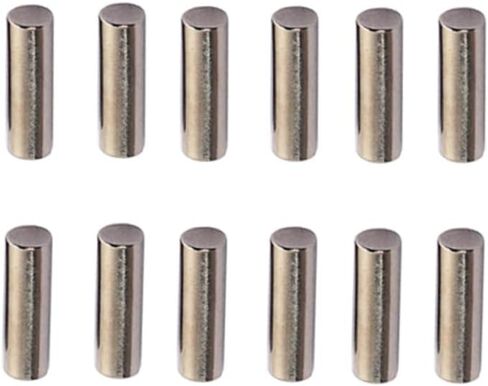 FAVOMOTO 60PCS Humbucker Pickup Pole Slugs, Steel 5mm Polepiece Pickup Magnet Slug Rods Polepiece Magnet Rods for Electric Guitar Bass Replacement Parts in Saudi Arabia