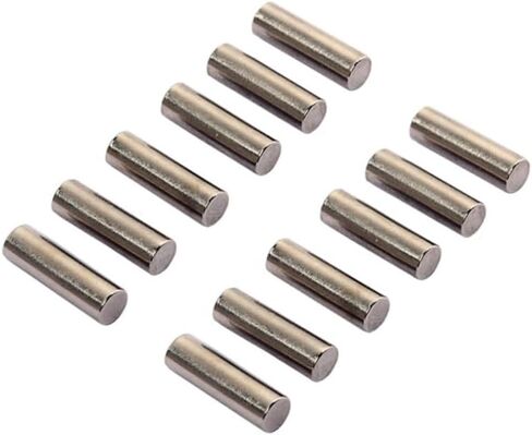 FAVOMOTO 60PCS Humbucker Pickup Pole Slugs, Steel 5mm Polepiece Pickup Magnet Slug Rods Polepiece Magnet Rods for Electric Guitar Bass Replacement Parts in Saudi Arabia