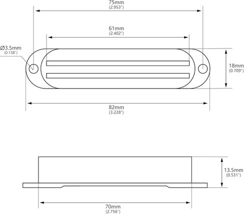 Banworks Electric Guitar Pickup Covers Dual-Coil Hot Rail Pickup Cover Mini Humbucker Cover Frame for Strat Guitars Pack of 3 JT/SYQG-05 Black in Saudi Arabia