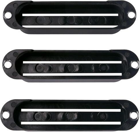 Banworks Electric Guitar Pickup Covers Dual-Coil Hot Rail Pickup Cover Mini Humbucker Cover Frame for Strat Guitars Pack of 3 JT/SYQG-05 Black in Saudi Arabia