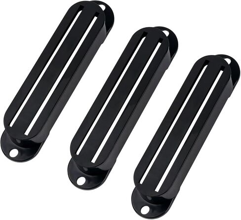 Banworks Electric Guitar Pickup Covers Dual-Coil Hot Rail Pickup Cover Mini Humbucker Cover Frame for Strat Guitars Pack of 3 JT/SYQG-05 Black in Saudi Arabia