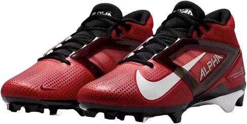 Nike Alpha Menace 4 Pro Football Cleats (FD7037-600 ، University Red/Metallic Silver/Team Red) Size 7.5 in Saudi Arabia