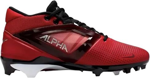 Nike Alpha Menace 4 Pro Football Cleats (FD7037-600 ، University Red/Metallic Silver/Team Red) Size 7.5 in Saudi Arabia
