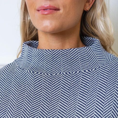 Hope & Henry Women's Short Puff Sleeve Sweater in Saudi Arabia