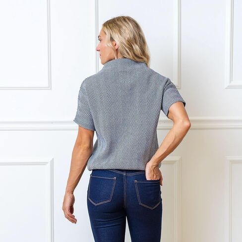 Hope & Henry Women's Short Puff Sleeve Sweater in Saudi Arabia