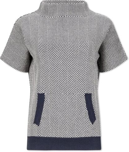 Hope & Henry Women's Short Puff Sleeve Sweater in Saudi Arabia