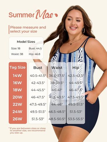 الصيف Mae Blouson Plus Size Women's Tankini Swimsuits Tummy Control Modest 2025 اثنين in Saudi Arabia
