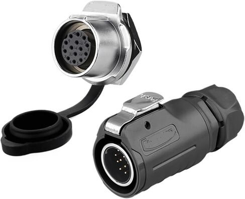 LP20 wire quick connector 2 3 4 5 7 9 12 14 core waterproof aviation socket(2 core) in Kuwait