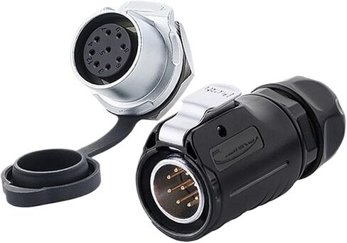 LP20 wire quick connector 2 3 4 5 7 9 12 14 core waterproof aviation socket(2 core) in Kuwait