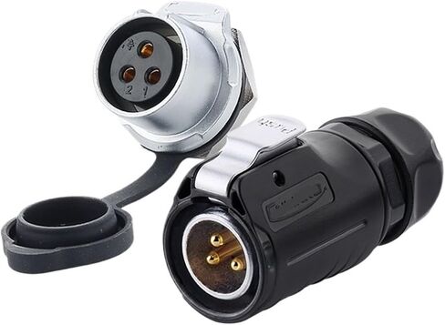 LP20 wire quick connector 2 3 4 5 7 9 12 14 core waterproof aviation socket(2 core) in Kuwait