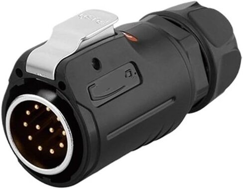 LP-24 aviation and socket threaded tightening 12-pin gold-plated male and female pin industrial connector(Male plug) in Saudi Arabia