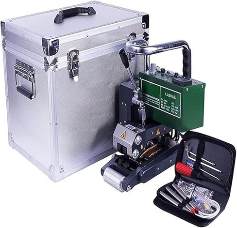 Geomemmembrane HDPE Machine Action Hot Wedge Welder 2100W أداة لحام تداخل لبطانة 1.0-3.0 مم (220 فولت) in Kuwait