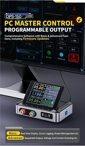 مزود الطاقة DPS-150 DC ، مزود طاقة Benchtop المتغير ، 30V 5A مصدر الطاقة CNC قابلة للبرمجة مع إدخال PD/QC/DC ، محول الطاقة القابل للتعديل in Saudi Arabia