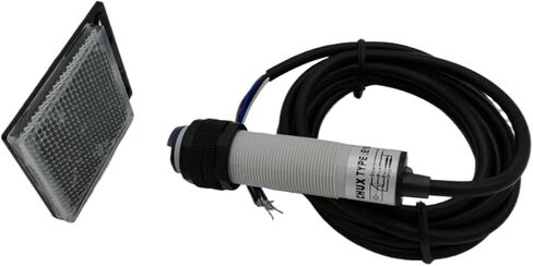 مستشعر عاكس PNP E3F E18-3B2PA PB 3 WIRE 2M نوع المرآة مفتاح INFRAID (PNP NO) in Saudi Arabia