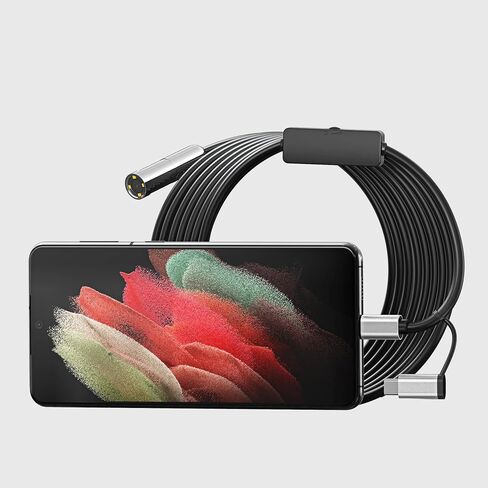 Borescopes Endoscopes NTC125 فحص كاميرا الكاميرا المنزل استخدم كاميرا فحص التركيز التلقائي ، منظار USB متصل بالهبوط مع Android و PC و Apple OSX （TSNTC125） in Saudi Arabia